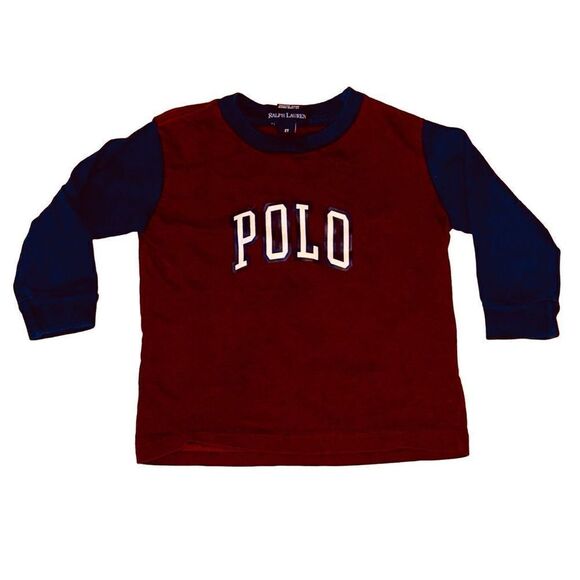Boys Ralph Lauren Polo long sleeve t-shirt size 2T - Picture 1 of 3